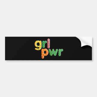 Nee: 158 GRL PWR-bumpersticker van TFDG Bumpersticker