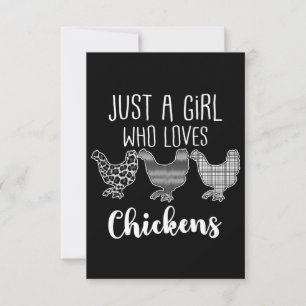 Nee 2/2, Gewoon Een Meisje Dat Van Kippen Houdt, G RSVP Kaartje