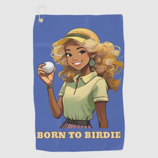 Née à Birdie Serviette de golf pour femmes (Devant)