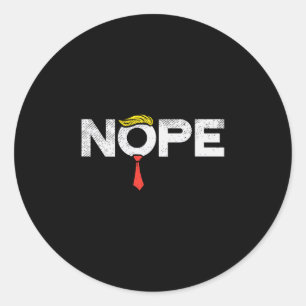 Nee Anti-trump Rode Das Wieg Stop Donald Trump Gra Ronde Sticker