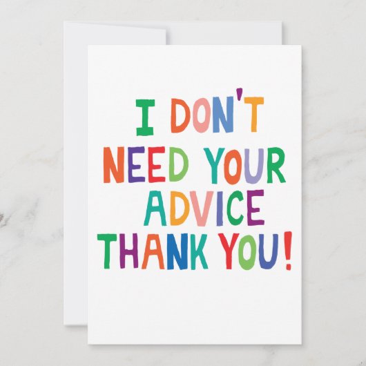 Nee, bedankt (Voorkant)