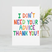 Nee, bedankt (Staand voorkant)