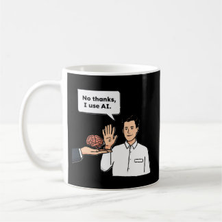 Nee Bedankt Ik Gebruik AI Grappige Tech Meme Koffi Koffiemok