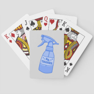 Nee, bedankt. Spuitfles Sassy Humor Pokerkaarten