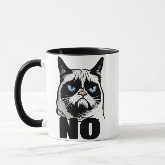 Nee betekent geen grappige geen Mok, kattencadeau  Mok (Links)