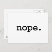 Nee. Briefkaart (Voorkant / Achterkant)