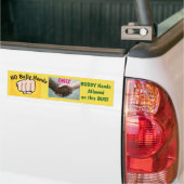 NEE Bully Hands... Teken/sticker/magneet Bumpersticker (Op Truck)