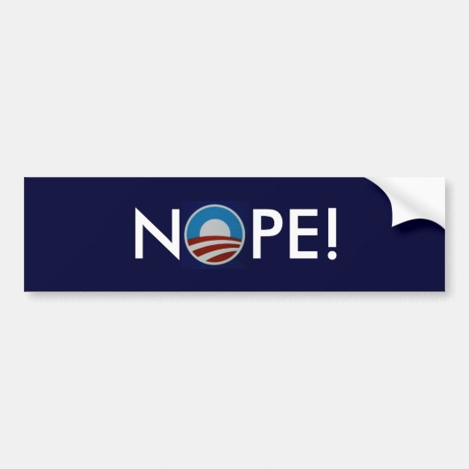 Nee. Bumpersticker (Voorkant)