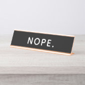 Nee Bureau Naambordje (Voorkant)