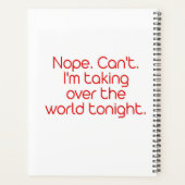 Nee. Dat kan niet. Maandelijkse planning Planner (Achterkant)