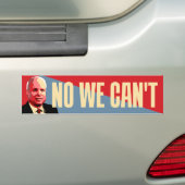 Nee dat kunnen we niet - politieke Bumpersticker (Op auto)