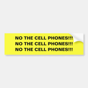 NEE, DE CELTELEFOONS!!! sticker