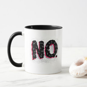 Nee: een handgeschreven negatieve verklaring mok