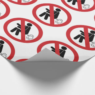 NEE Farming ⚠ Funny Thai Toilet Sign ⚠ Cadeaupapier