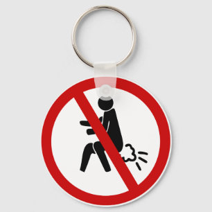 NEE Farming ⚠ Funny Thai Toilet Sign ⚠ Sleutelhanger