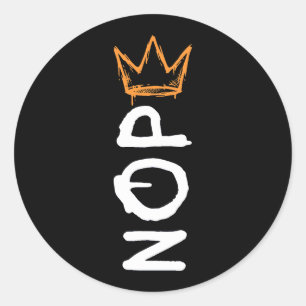 Nee Geen Koningen Amerika Democratie Anti-Trump I Ronde Sticker