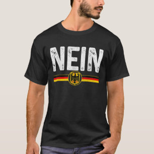 Nee Grappig Duits Nee Duitsland Vlag Souvenir T-shirt
