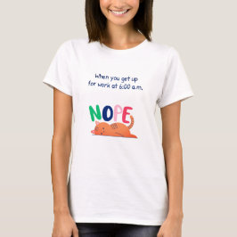 Nee Grappige Kat Meme Introvert T-Shirt
