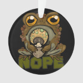 Nee. Grumpy Toad Ornament (voorkant)