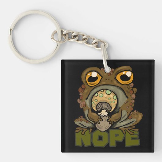 Nee. Grumpy Toad Sleutelhanger (voorkant)