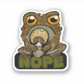 Nee. Grumpy Toad Sticker (Voorkant)