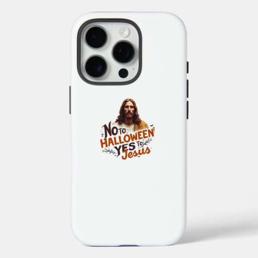 Nee Halloween Ja Jesus iPhone 16 Pro Hoesje (Achterkant)