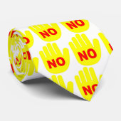 "NEE" Handje Stropdas (Opgerold)
