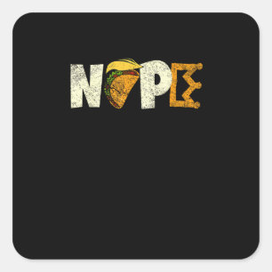 Nee hoor, geen koningen in Amerika Wij Het Volk Po Vierkante Sticker