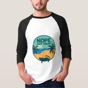 nee hoor niet vandaag kat ontwerp voor kattenlie t-shirt