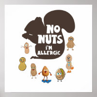 Nee, ik ben allergisch pinda Allergy Bewustheid