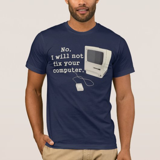 Nee, ik repareer je computer Graphic T-shirt niet (Voorkant)
