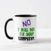 Nee, ik zal uw computer niet herstellen mok (Links)