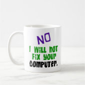 Nee, ik zal uw computer niet herstellen mok (Links)
