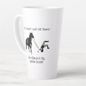 Nee, ik zit niet gewoon daar grappig paardenpaard. latte mok (Linkerhoek)