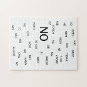 "NEE" in verschillende talen Legpuzzel (Horizontaal)