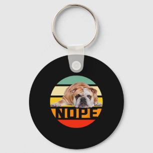 Nee Luie Engelse Bulldog Hond Liefhebber Eigenaar  Sleutelhanger