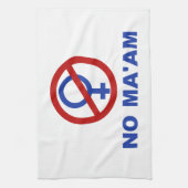 Nee mevrouw - Gehuwd met kinderen Theedoek (Verticaal)