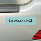 Nee, nee. bumpersticker (Op auto)