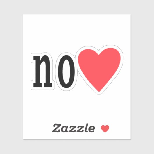 "Nee❤️" ,Nee, meme, grappig, trendy, Sticker (Vel)