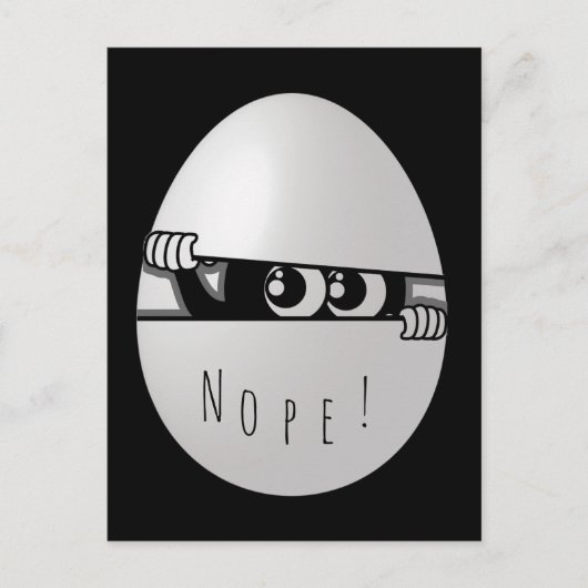 Nee. Niet vandaag grappige Introvert Briefkaart (Voorkant)