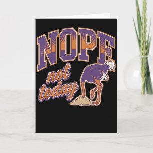 Nee Niet Vandaag Grappige Kip Houding Shirt Cadeau Kaart