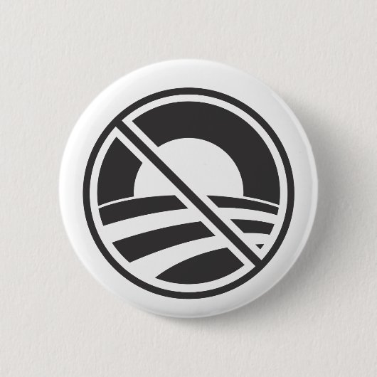 Nee, Obama Ronde Button 5,7 Cm (Voorkant)