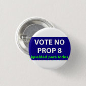 Nee op Prop 8-badge Ronde Button 3,2 Cm (Voorkant /achterkant)