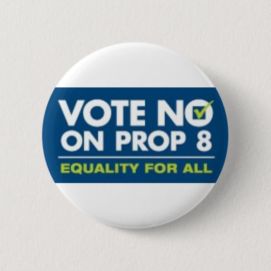 Nee op Prop 8-badge Ronde Button 5,7 Cm (Voorkant)