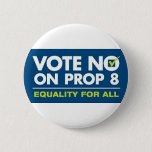 Nee op Prop 8-badge Ronde Button 5,7 Cm