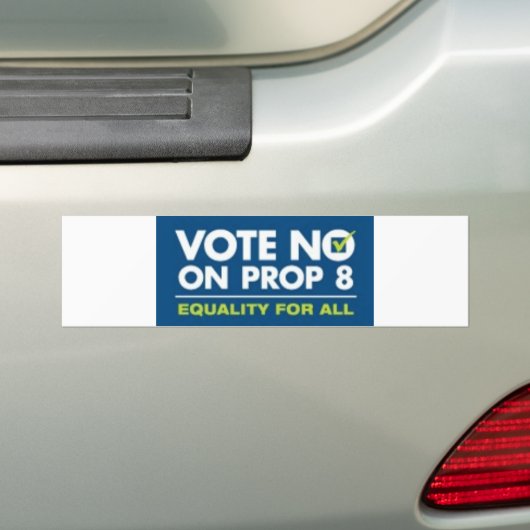 Nee op Prop 8-bumpersticker Bumpersticker (Op auto)
