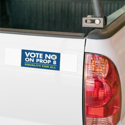 Nee op Prop 8-bumpersticker Bumpersticker (Op Truck)
