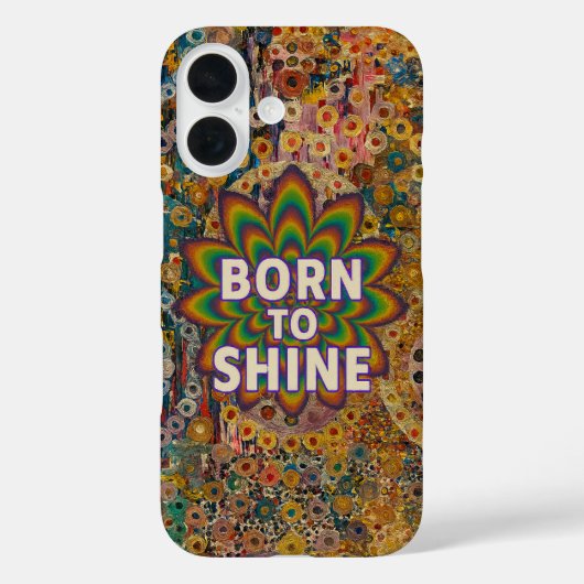 Née pour briller – Coque d'iPhone inspirante (Verso)