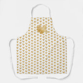 Née pour briller tablier or blanc (Recto)