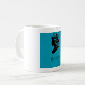 Née pour régner – Mug d'autonomisation avec femme (Devant gauche)